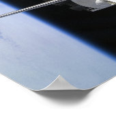 Ein dotiertes Sojus-Raumfahrzeug Poster (Ecke)