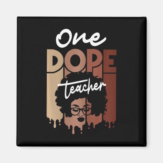 Ein Dozent Lehrer Schwarzer Lehrer Magie Schwarze  Magnet (Vorne)