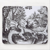 Ein Drache im Wald Mousepad (Vorne)