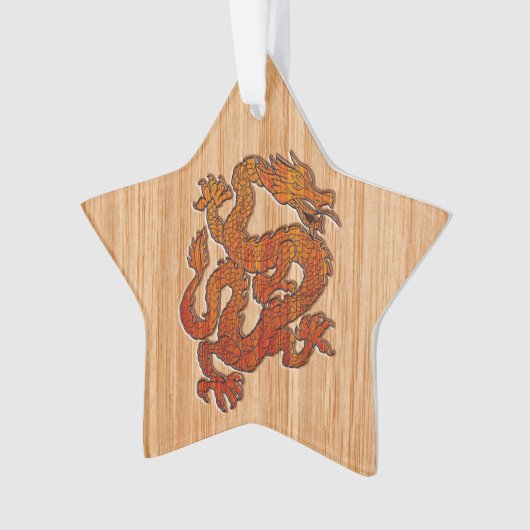Ein Drache in der Bambusart Ornament (Vorderseite)