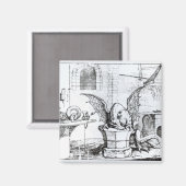 Ein Drache in einem Workshop Magnet (Vorderseite/Rückseite)