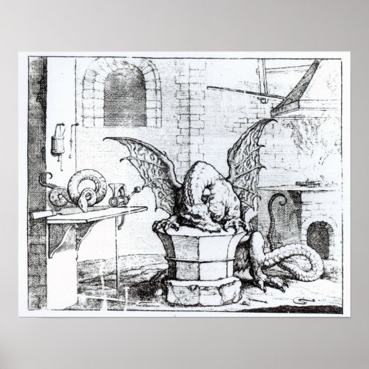 Ein Drache in einem Workshop Poster (Vorne)