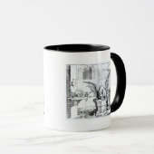 Ein Drache in einer Werkstatt Tasse (VorderseiteRechts)