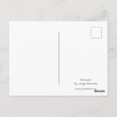 Ein Drache mit Blume Postkarte (Rückseite)