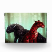 Ein Drache und ein Greifen, Freund oder Feind? Fotoblock (Vorderseite)