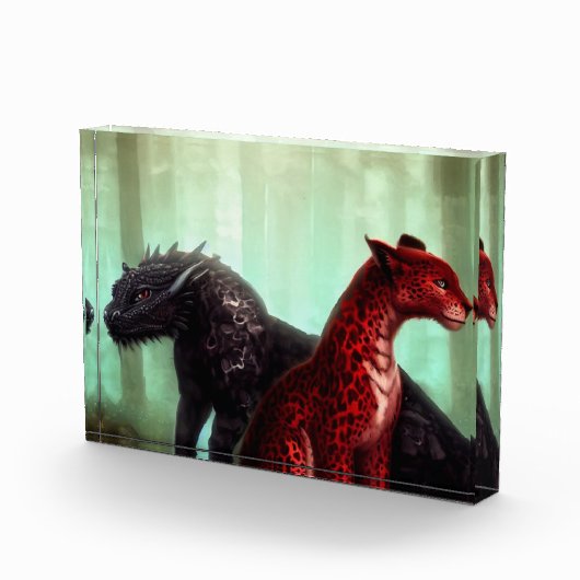 Ein Drache und ein Greifen, Freund oder Feind? Fotoblock (Rechts)