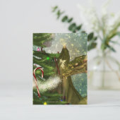 Ein Drache-und Fee-Weihnachten Feiertagspostkarte (Stehend Vorderseite)