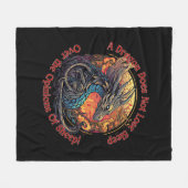 Ein Drache verliert nicht den Schlaf über die Mein Fleecedecke (Vorderseite (Horizontal))