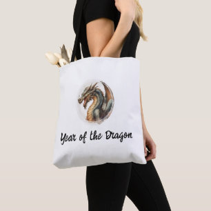 Ein Drache Wasserfarbe Jahr des Drachen Tasche