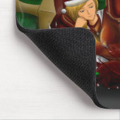 Ein Drache-Weihnachten Mousepad (Ecke)