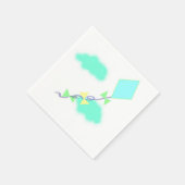 Ein Drachen fliegen Serviette (Ecke)