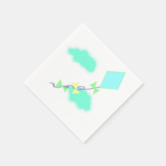 Ein Drachen fliegen Serviette (Ecke)