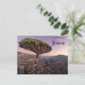 Ein Drachenblutbaum im Socotra-Jemen Postkarte (Stehend Vorderseite)