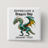 Ein Drachentag Funny Holiday Shirt schätzen Button (Vorderseite)