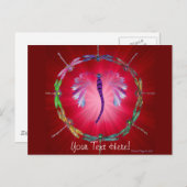Ein Dragonfly-Tanz II Postkarte (Vorne/Hinten)