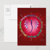 Ein Dragonfly-Tanz II Postkarte (Vorne/Hinten)