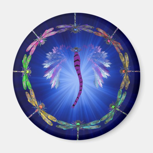 Ein Dragonfly-Tanz Magnet (Vorne)