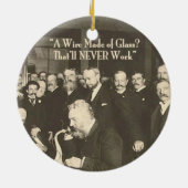 Ein Draht aus Glas, Humor Tech Keramikornament (Hinten)