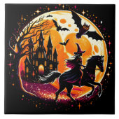 Ein dramatisches Halloween-Pferderennen unter Voll Fliese (Vorderseite)