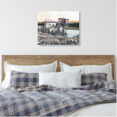 Ein Dredger Dredging for GoldOroville, CA Leinwanddruck (Insitu (Schlafzimmer))