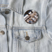 Ein drei Stück-Flöten-Knopf Button (Beispiel)