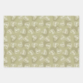 Ein Dreieck und ein Abstraktes Formwackelpapier Geschenkpapier Set (Vorderseite)