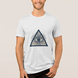 Ein drittes Auge mit strahlenden Linien Tri-Blend Shirt