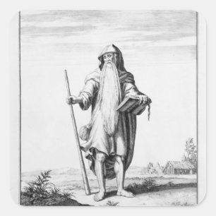 Ein Druid Quadratischer Aufkleber