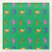 ein Dschungel-Untersetzer Glasuntersetzer (Vorderseite)