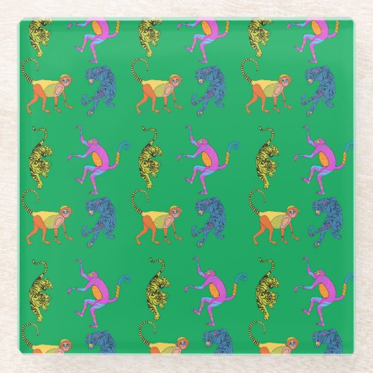 ein Dschungel-Untersetzer Glasuntersetzer (Vorderseite)