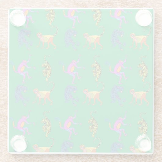 ein Dschungel-Untersetzer Glasuntersetzer (Rückseite)