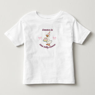Ein dummer Gans 1. Geburtstagsmädchen Geburtstagsf Kleinkind T-shirt