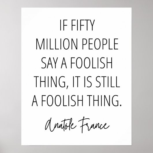 Ein dummes Ding ist ein dummes Ding, egal was pass Poster (Vorne)