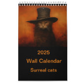 Ein dunkler Cat Art-Kalender Kalender (Titelbild)