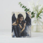 Ein dunkler Engel Postkarte (Stehend Vorderseite)