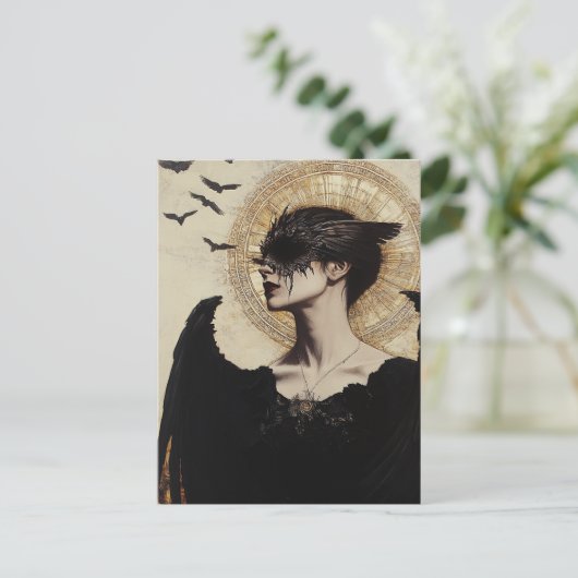 Ein dunkler Engel Postkarte (Stehend Vorderseite)