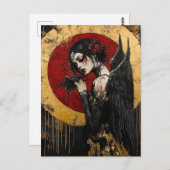 Ein dunkler Engel Postkarte (Vorne/Hinten)