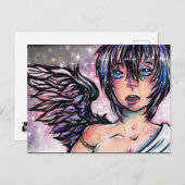 Ein dunkler Flügel Postkarte (Vorne/Hinten)