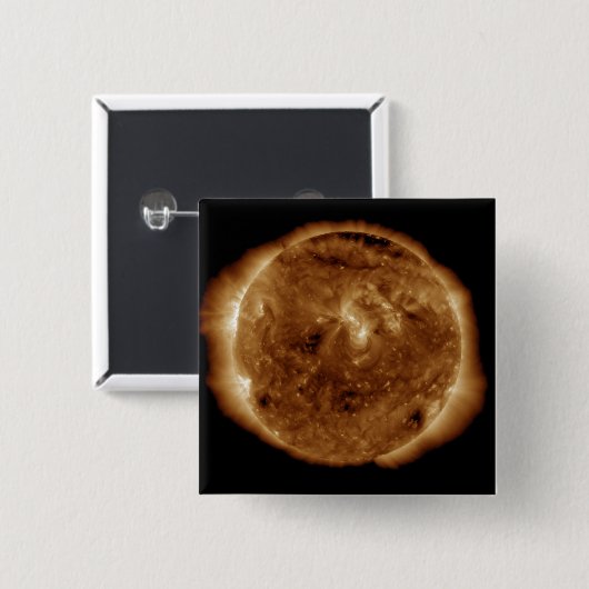 Ein dunkler Graben in der Sonne Button (Vorne & Hinten)