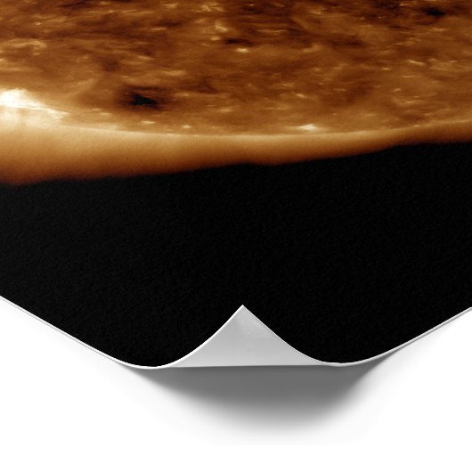 Ein dunkler Graben in der Sonne Poster (Ecke)