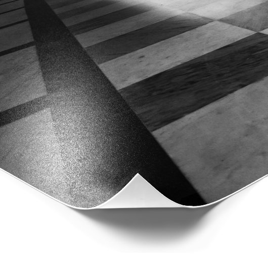 Ein dunkler Ort Fotodruck (Ecke)