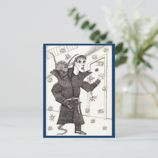 Ein dunkler Scanner Postkarte (Stehend Vorderseite)