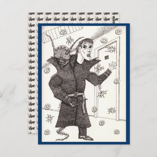 Ein dunkler Scanner Postkarte (Vorne/Hinten)