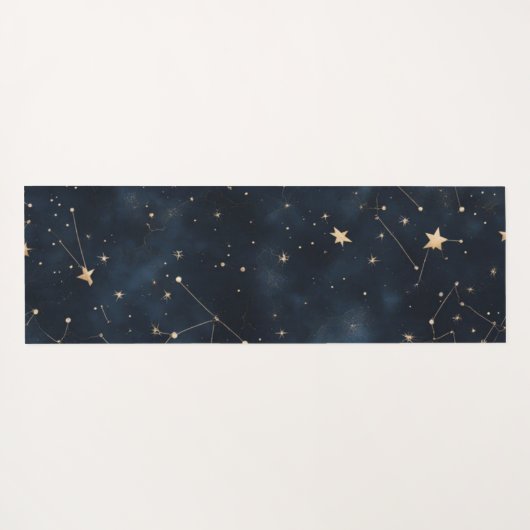 Ein dunkler Starry Night Sky Design Yogmatte Yogamatte (Rückseite (Horizontal))