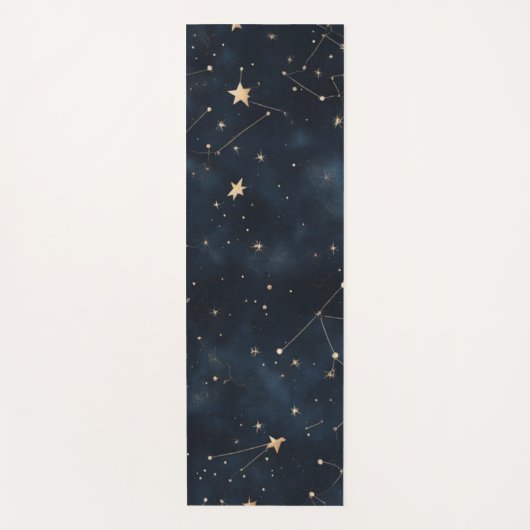 Ein dunkler Starry Night Sky Design Yogmatte Yogamatte (Vorderseite)