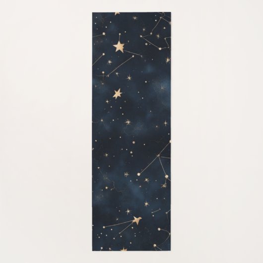 Ein dunkler Starry Night Sky Design Yogmatte Yogamatte (Rückseite)