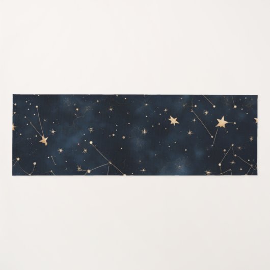 Ein dunkler Starry Night Sky Design Yogmatte Yogamatte (Vorderseite (Horizontal))