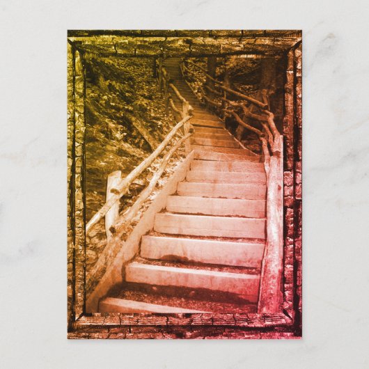 Ein dunkler Weg Postkarte (Vorderseite)