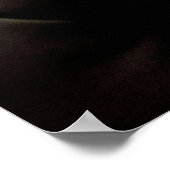 Ein dunkles Lederkissen, aus einem Kindersitz Poster (Ecke)