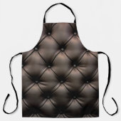 Ein dunkles Lederkissen, aus einem Kindersitz Schürze (Vorderseite)